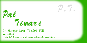 pal timari business card